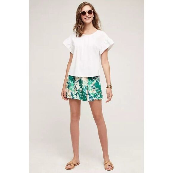 Anthropologie Elevenses Kadu Pleated Skort 6